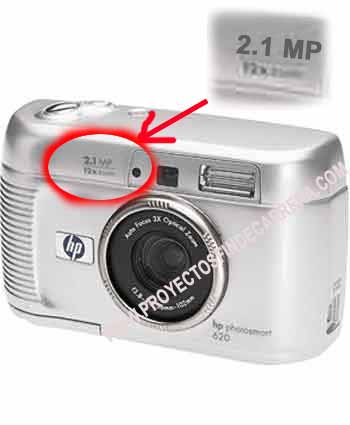 c&aacute;mara digital de 2,1 MP